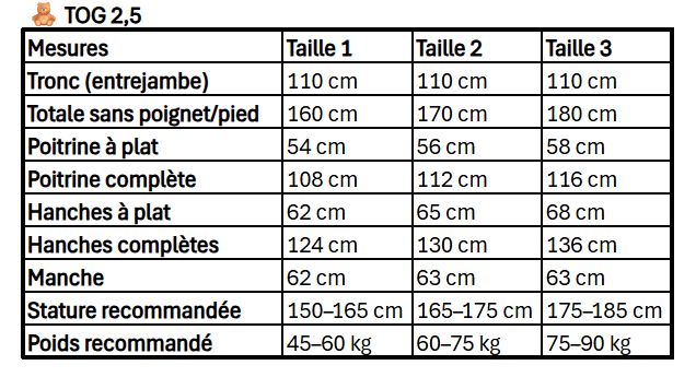 Gigoteuse Tog 2,5 | - MAÏA