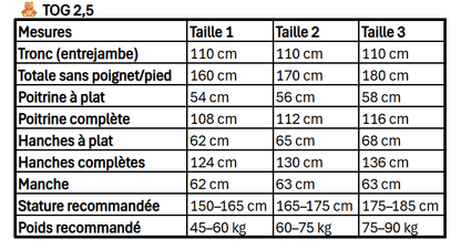 Gigoteuse Tog 2,5 | - MAÏA