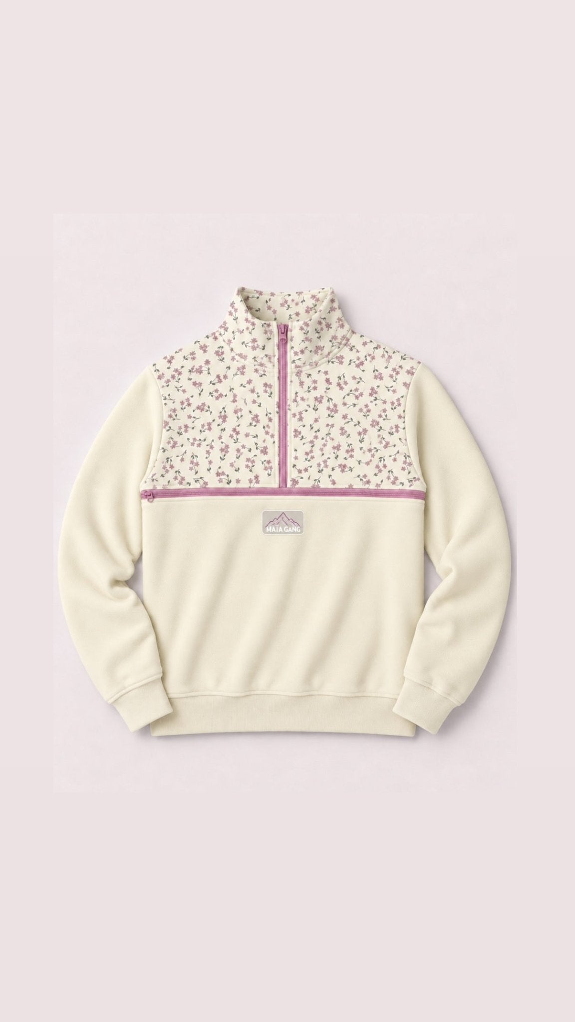 Sweat d'allaitement MAÏA | Fleuri écru - PRÉCOMMANDE | - MAÏA