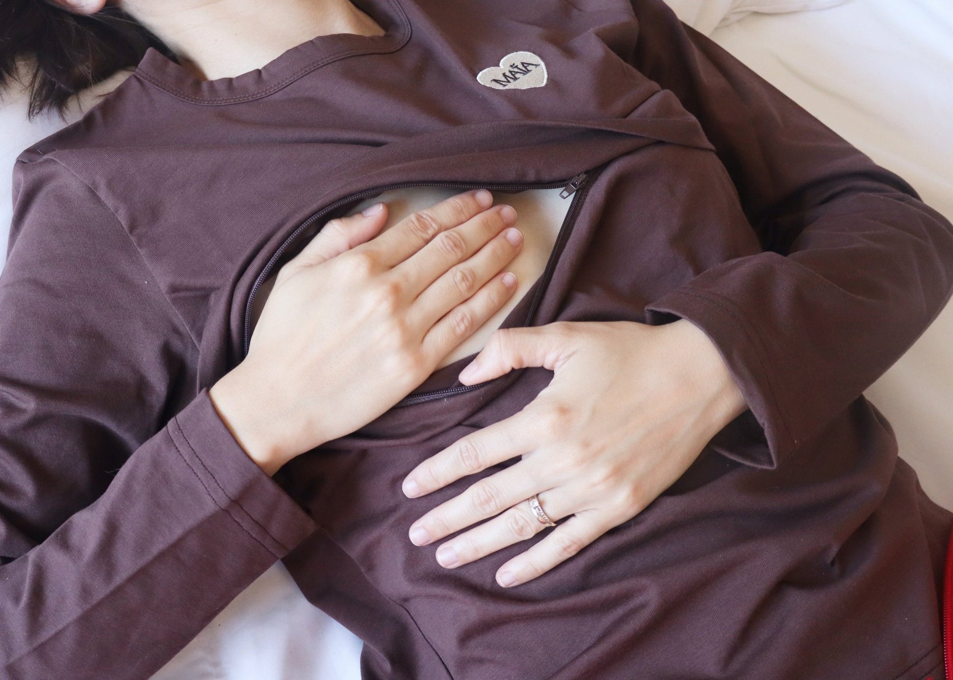 T-shirt d’allaitement | Haut de pyjama MAÏA | - MAÏA